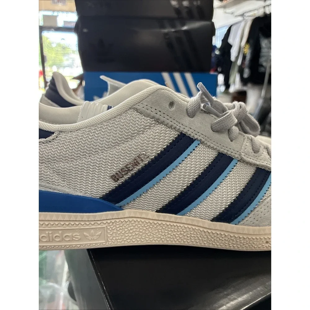 Adidas Busenitz Pro Skate Shoes JH8123 Grey/Dark Blue/White Size US 10.5 New